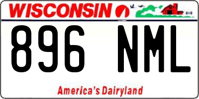 WI license plate 896NML