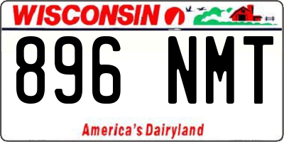 WI license plate 896NMT