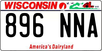 WI license plate 896NNA