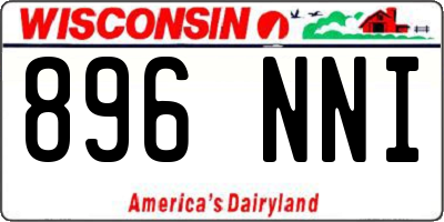 WI license plate 896NNI