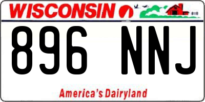 WI license plate 896NNJ