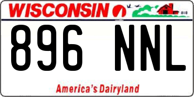 WI license plate 896NNL