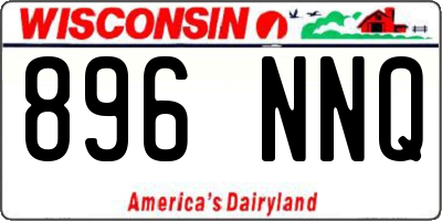 WI license plate 896NNQ