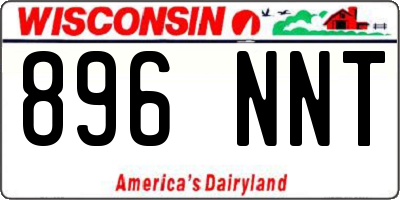 WI license plate 896NNT