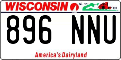 WI license plate 896NNU