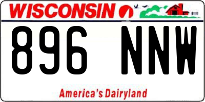 WI license plate 896NNW