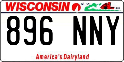 WI license plate 896NNY