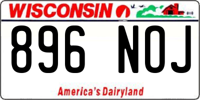WI license plate 896NOJ