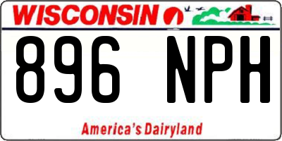 WI license plate 896NPH