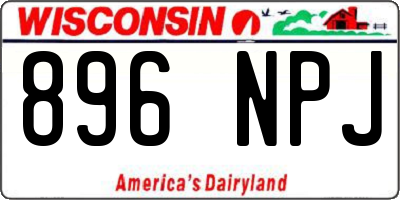 WI license plate 896NPJ