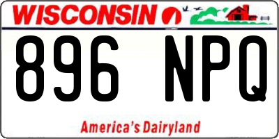 WI license plate 896NPQ