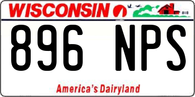 WI license plate 896NPS