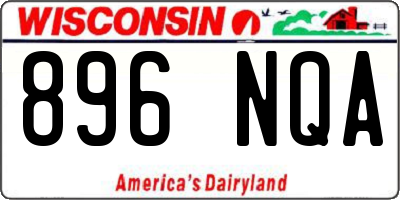 WI license plate 896NQA