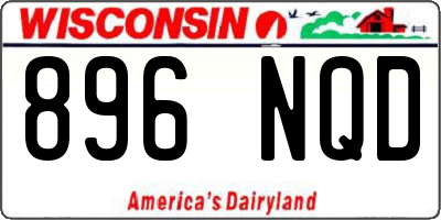 WI license plate 896NQD