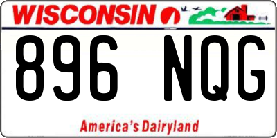 WI license plate 896NQG