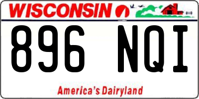 WI license plate 896NQI