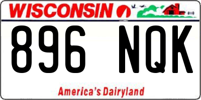 WI license plate 896NQK