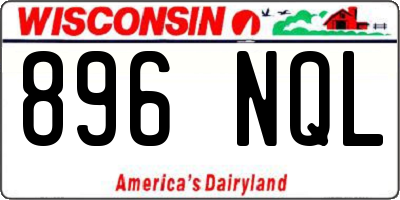 WI license plate 896NQL
