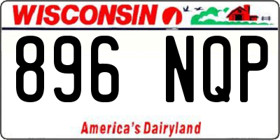 WI license plate 896NQP