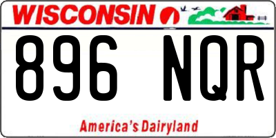 WI license plate 896NQR