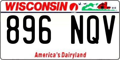 WI license plate 896NQV