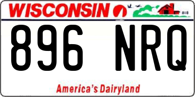 WI license plate 896NRQ