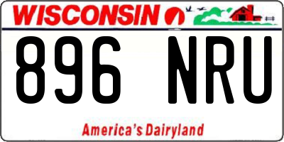 WI license plate 896NRU