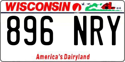 WI license plate 896NRY