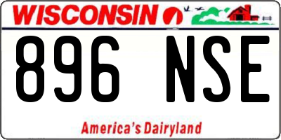WI license plate 896NSE