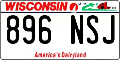 WI license plate 896NSJ