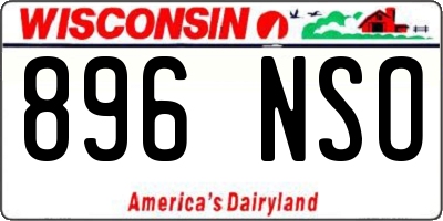 WI license plate 896NSO
