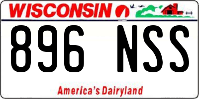 WI license plate 896NSS
