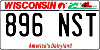WI license plate 896NST