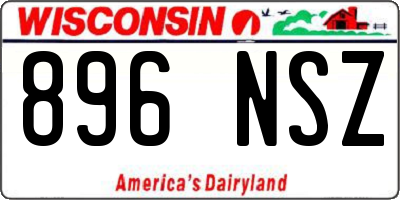 WI license plate 896NSZ