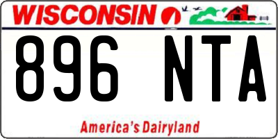 WI license plate 896NTA