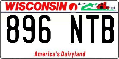 WI license plate 896NTB
