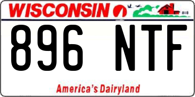 WI license plate 896NTF