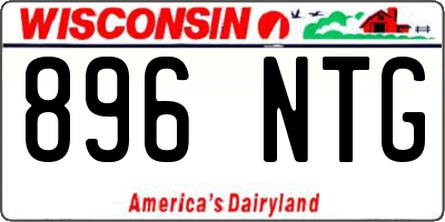 WI license plate 896NTG