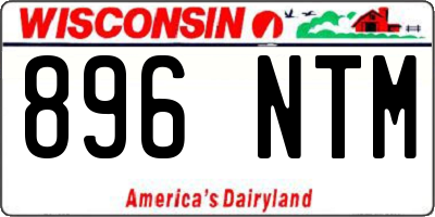WI license plate 896NTM