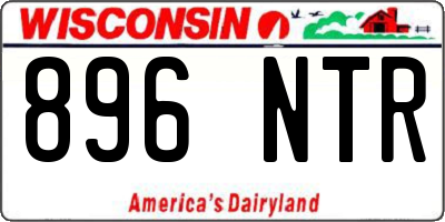 WI license plate 896NTR