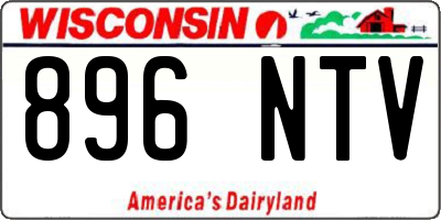 WI license plate 896NTV