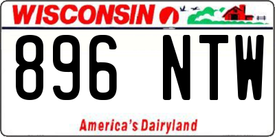 WI license plate 896NTW