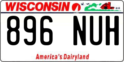 WI license plate 896NUH