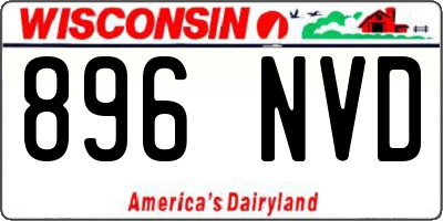 WI license plate 896NVD