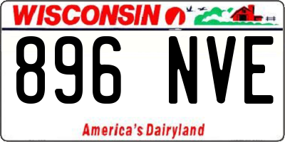 WI license plate 896NVE