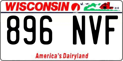 WI license plate 896NVF