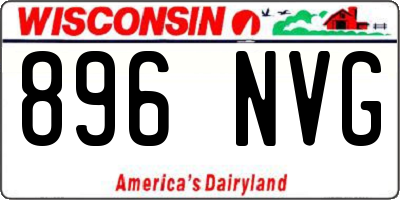 WI license plate 896NVG