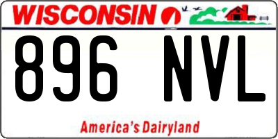 WI license plate 896NVL