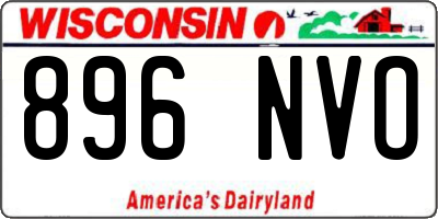 WI license plate 896NVO