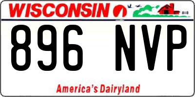 WI license plate 896NVP